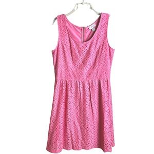 NWOT - LOFT Dusty Rose Floral Crochet Lace Dress